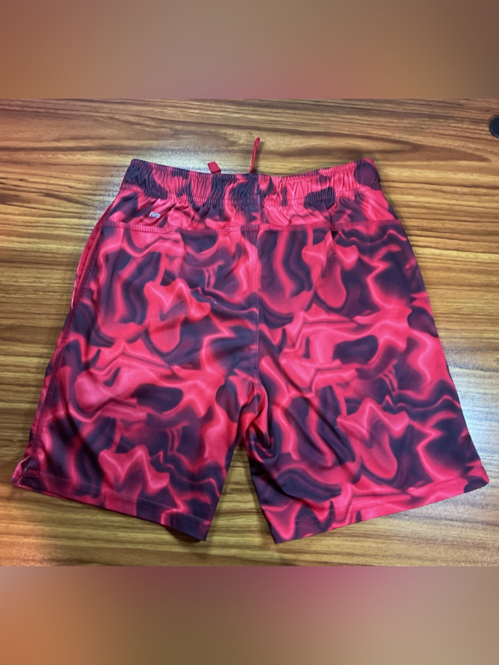 Athletic Works Red and Black Boys' Casual Athletic Shorts